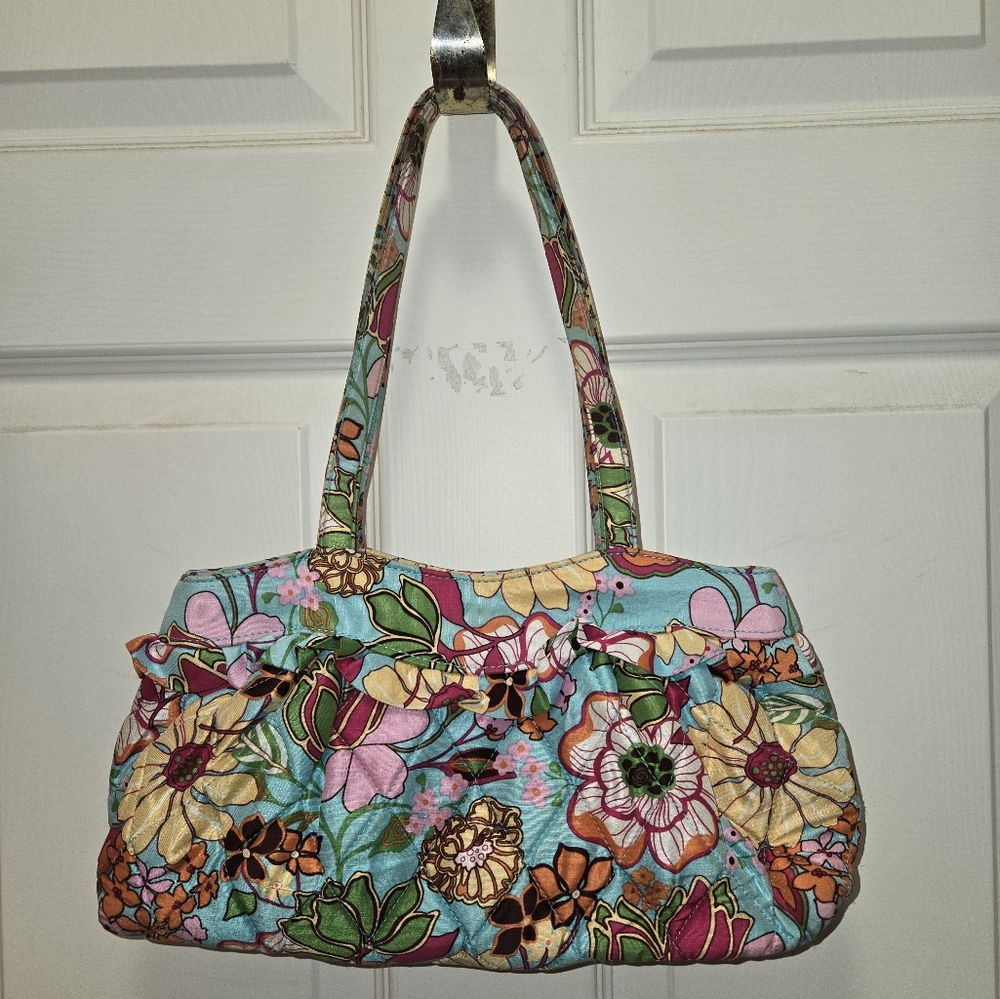 Vera Bradley Vintage Silk shoulder bag, Tropical Silk  **RARE** Limited Edition